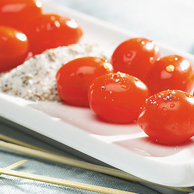 cherry tomatoes on a plate